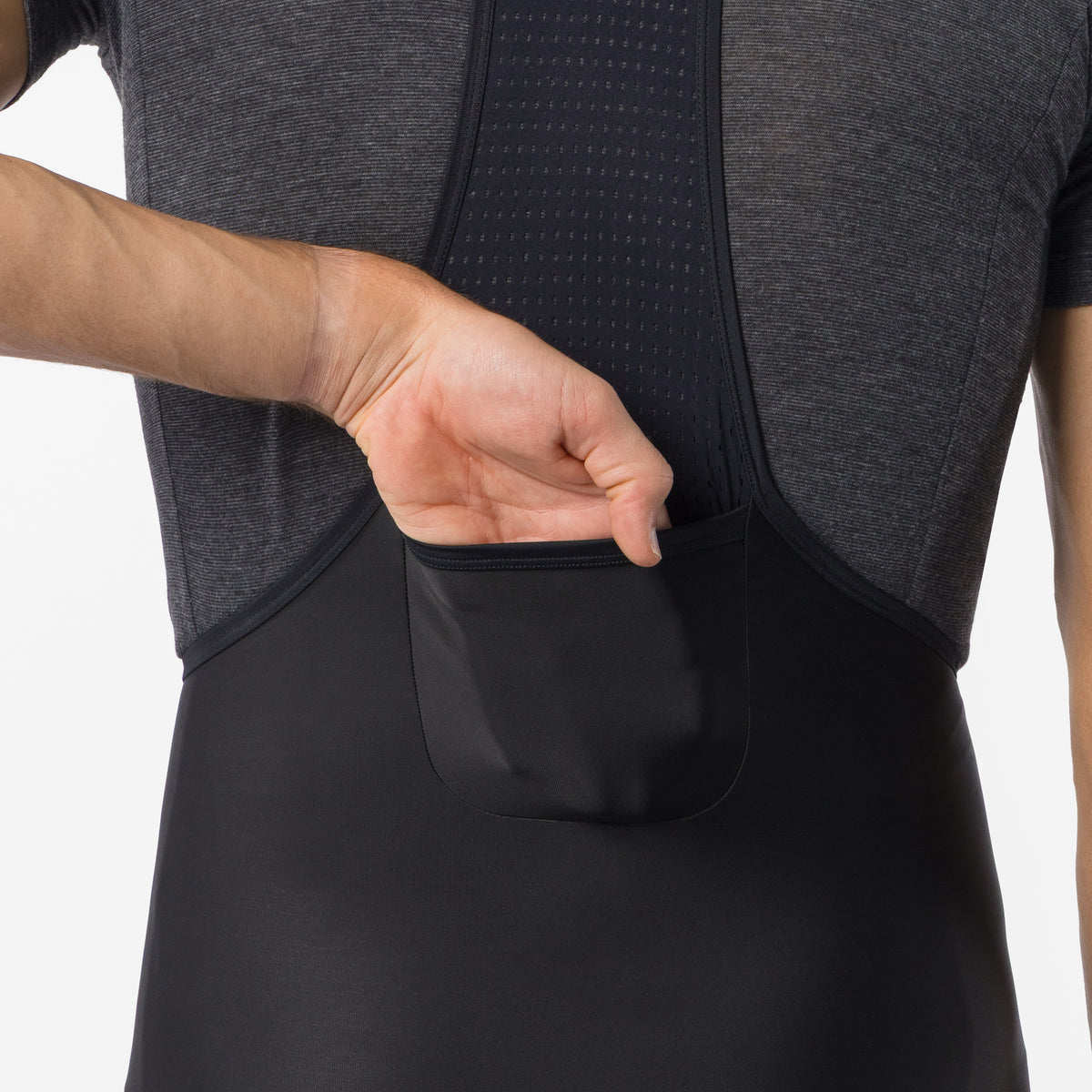 Castelli Nano Rain bib tight - Black