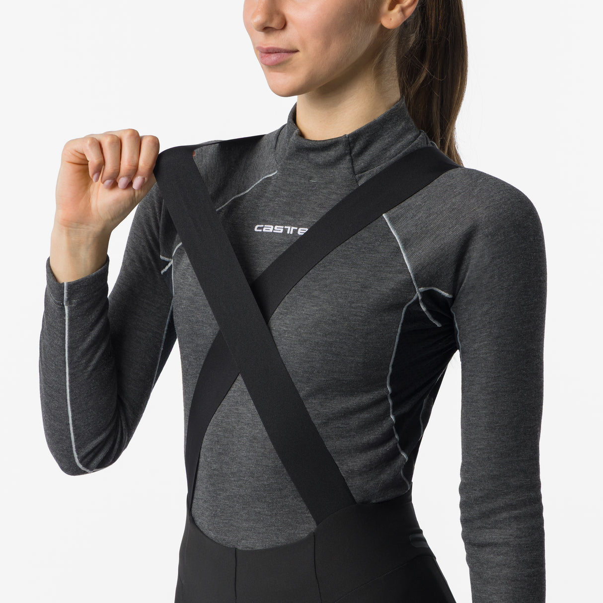 Castelli Sorpasso Pro DT frau lange tragerhose - Schwarz