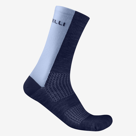 Calcetines Castelli Logo 18 Merino - Azul