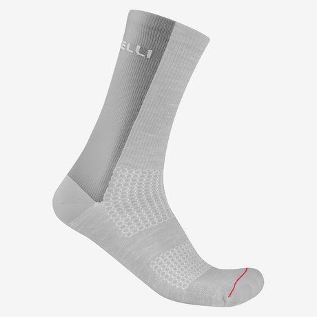 Calcetines Castelli Logo 18 Merino - Gris