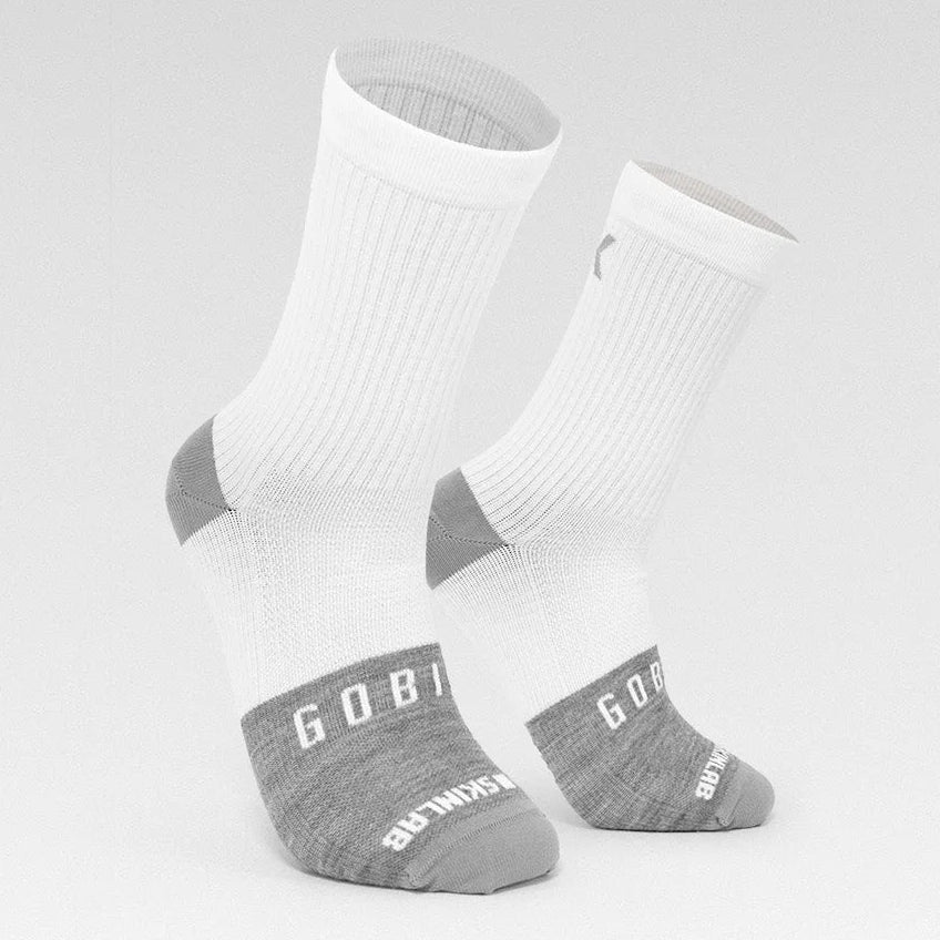 Chaussettes Gobik Winter Merino Snowflake - Blanc