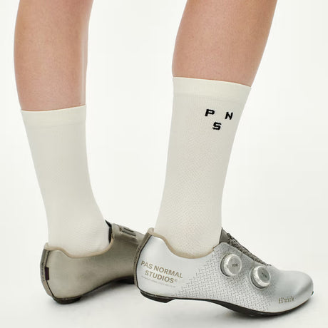 Chaussettes Pas Normal Studios Race - Blanc beige