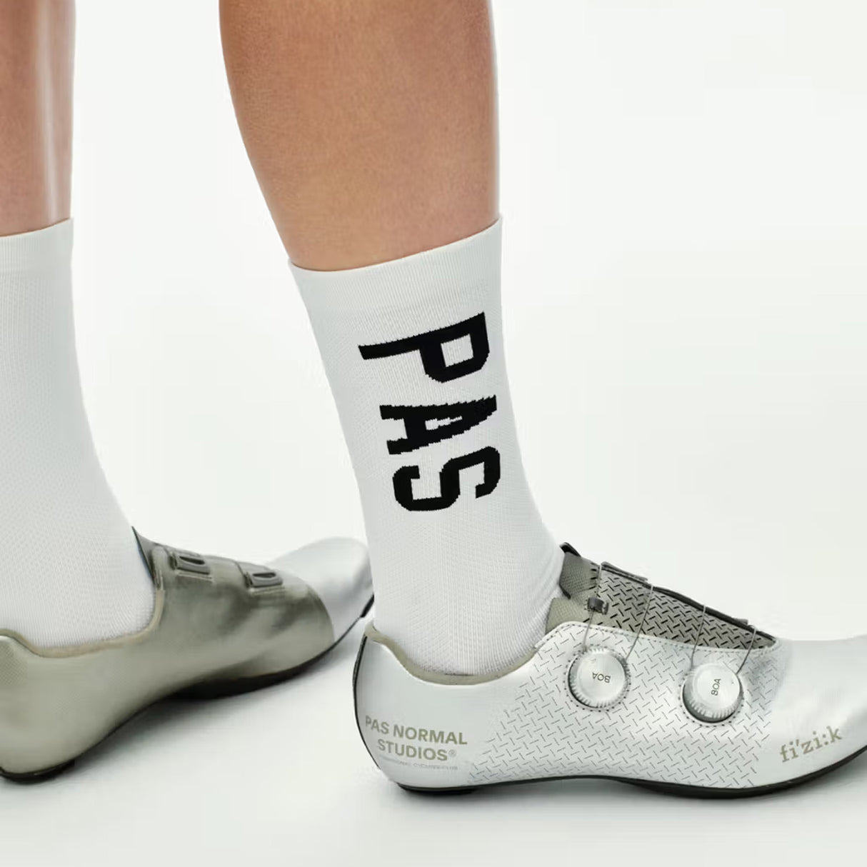 Calcetines Pas Normal Studios Race - Blanco negro