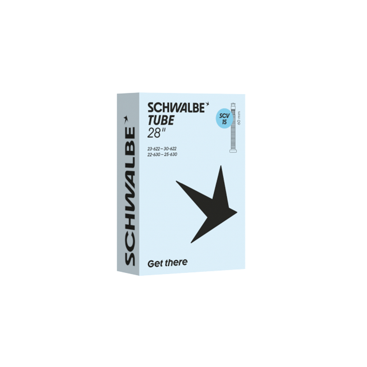 Camera d'aria Schwalbe SCV15 700x23/30 - Presta 60 mm Schwalbe