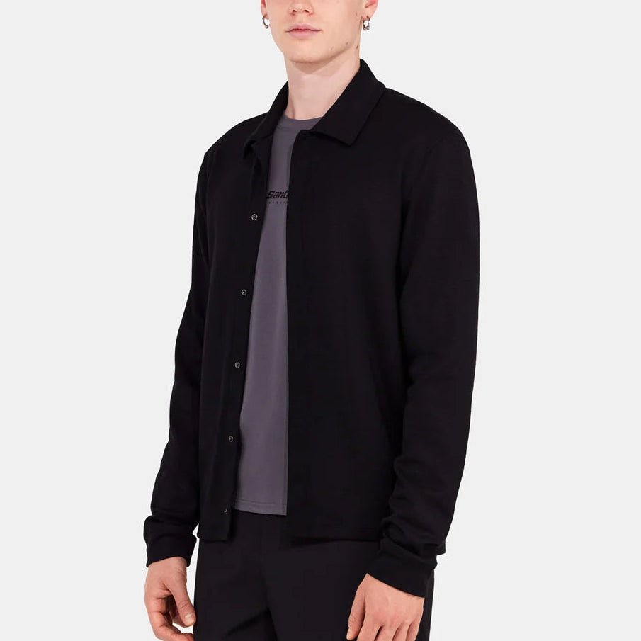 Chemise Santini Explorer Wool - Noir
