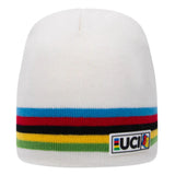 Santini UCI Rainbow hat - White