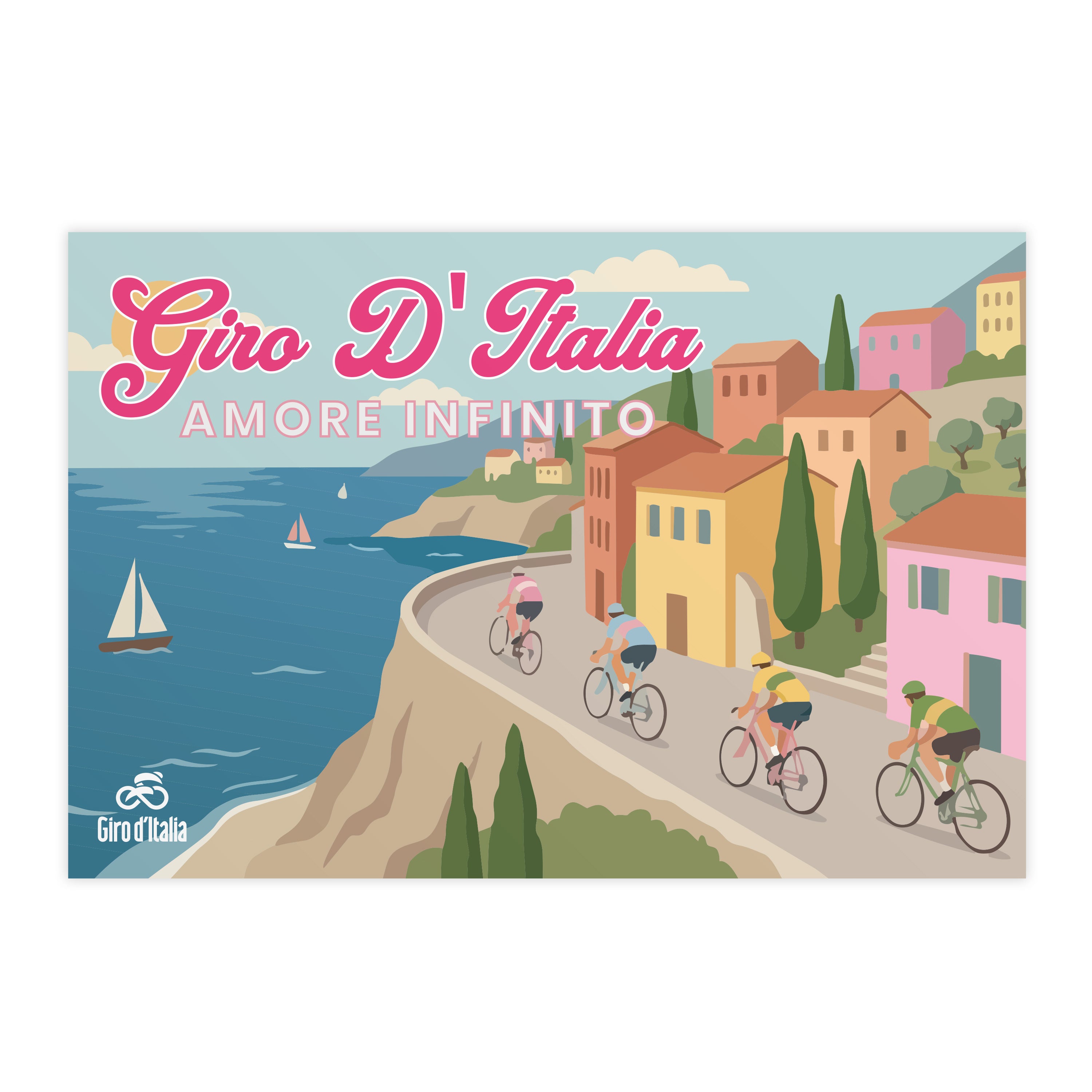 Cartolina Giro d'Italia Amore Infinito Giro d'Italia