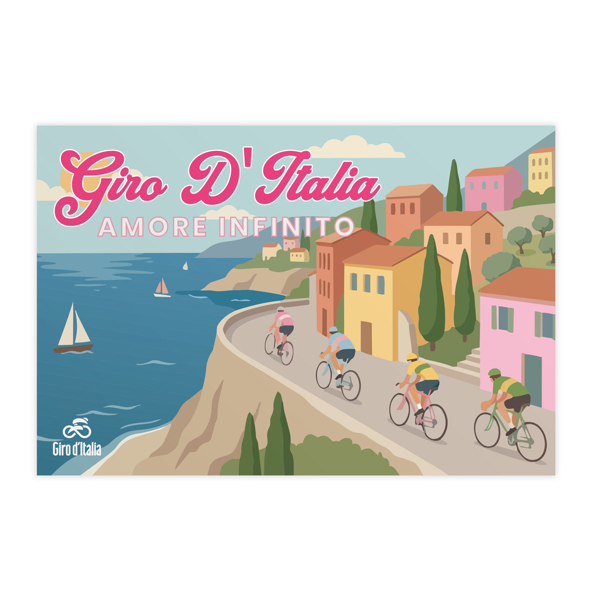 Cartolina Giro d'Italia Amore Infinito Giro d'Italia