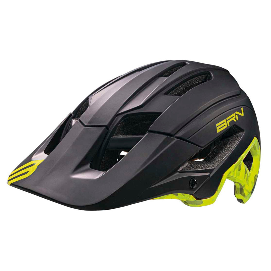 Casco BRN Skeggia - Nero giallo BRN