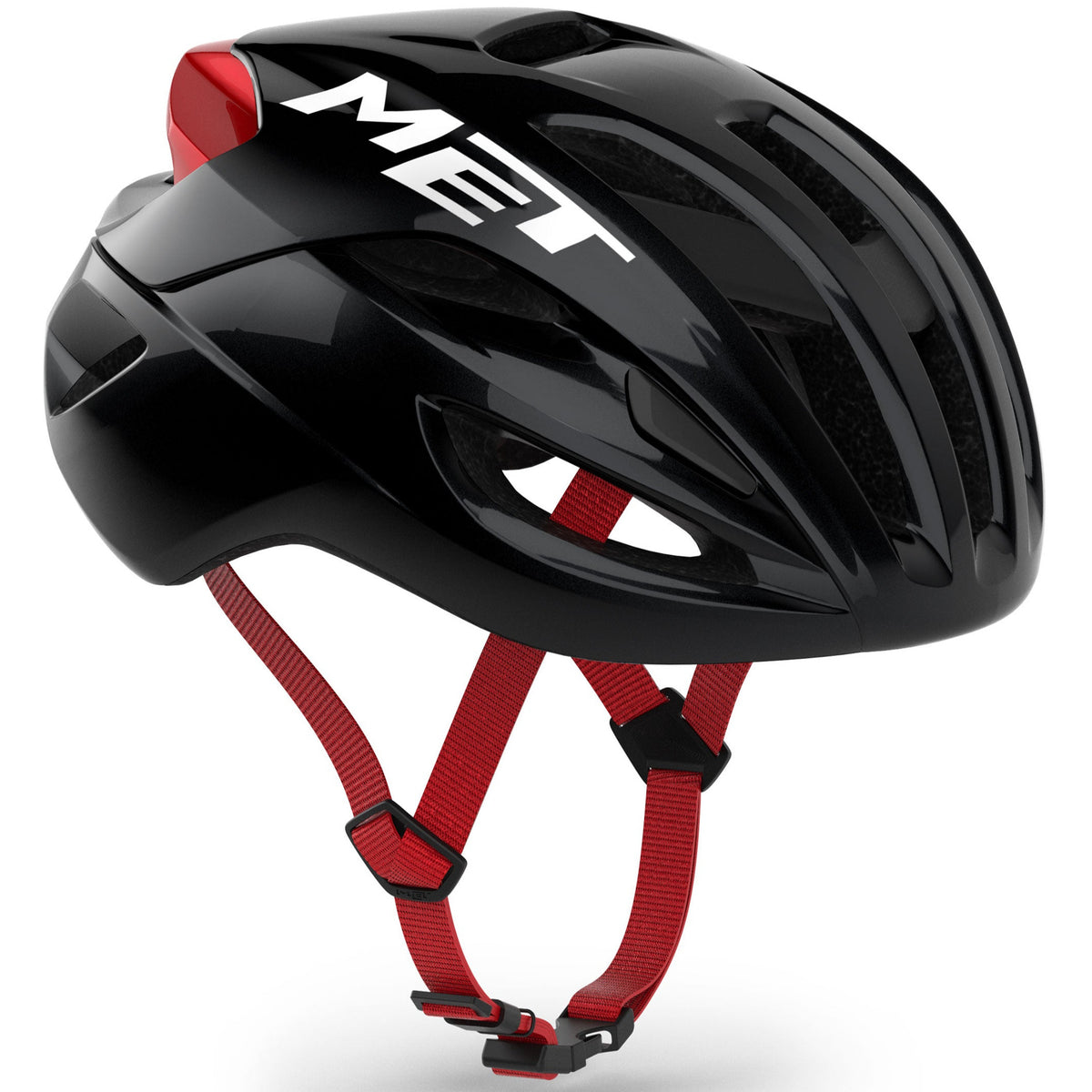 Casco Met Rivale Mips - Nero rosso Met Helmets