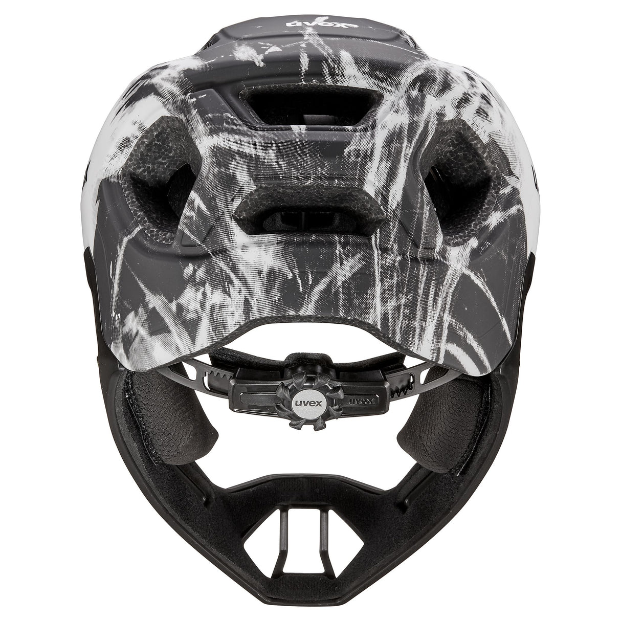 Uvex React Junior Fullface Helmet - Black white