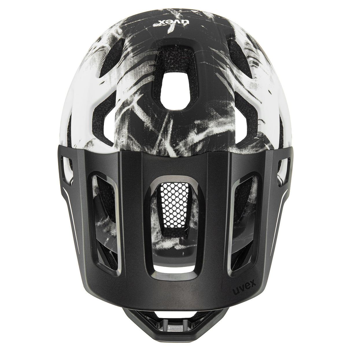 Uvex React Junior Fullface Helmet - Black white