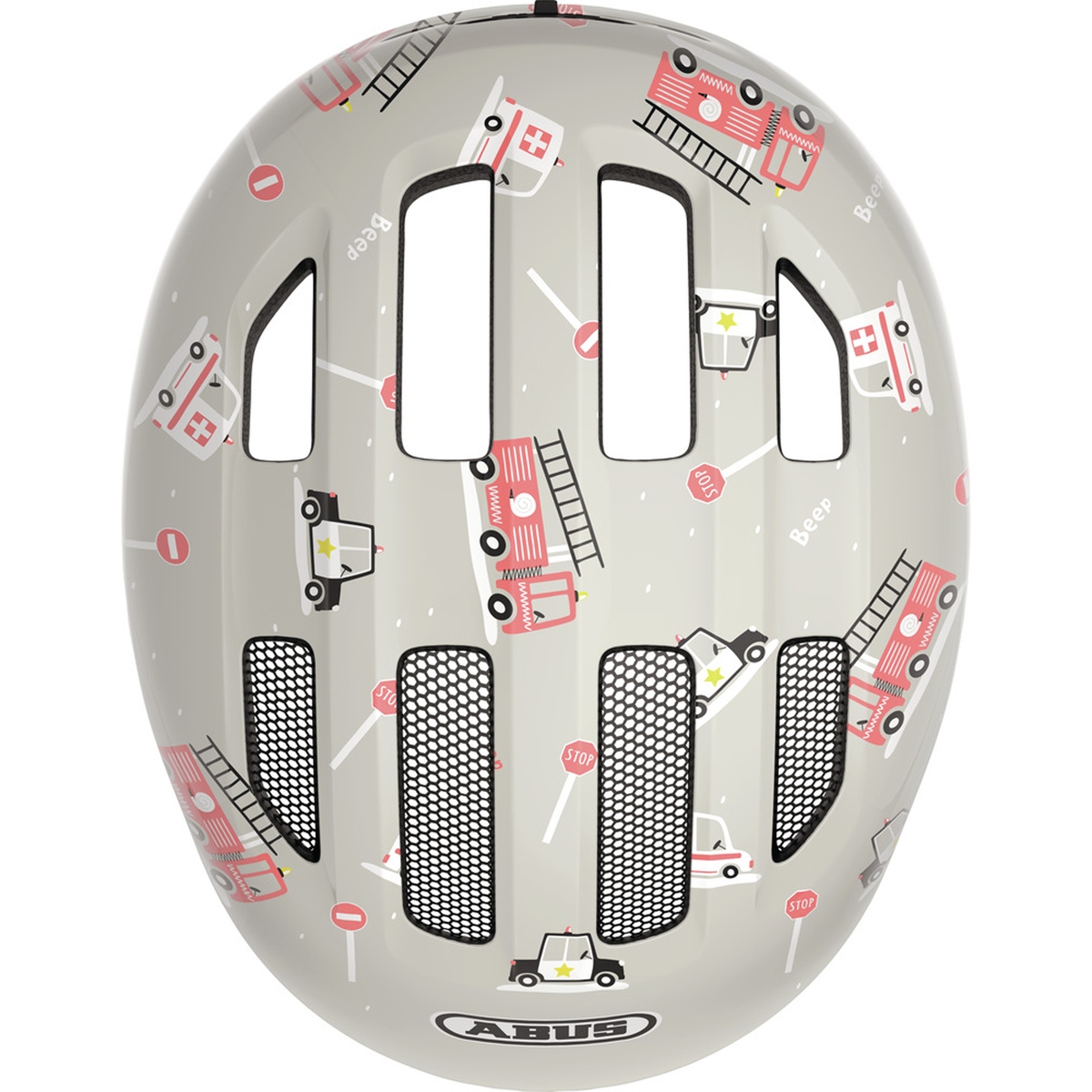 Casco bambino Abus Smiley 3.0 - Grey Rescue Abus