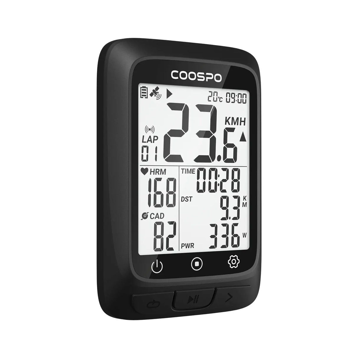 Ciclocomputador Coospo GPS BC107 - Negro