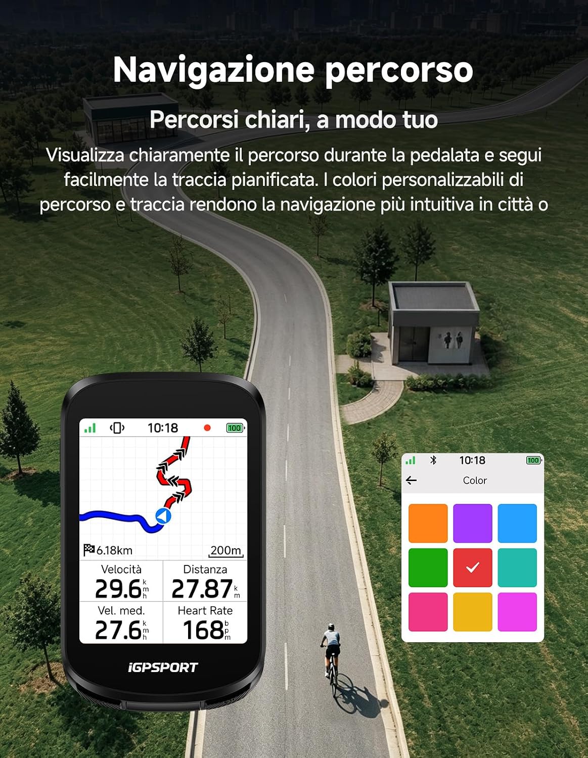 Ciclocomputador GPS iGPSPORT BSC200 Pro - Negro
