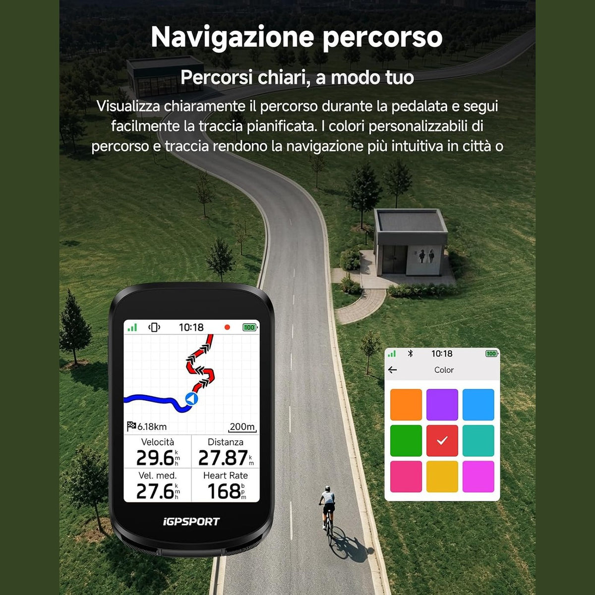Ciclocomputer gps iGPSPORT BSC200 Pro - Nero iGPSPORT