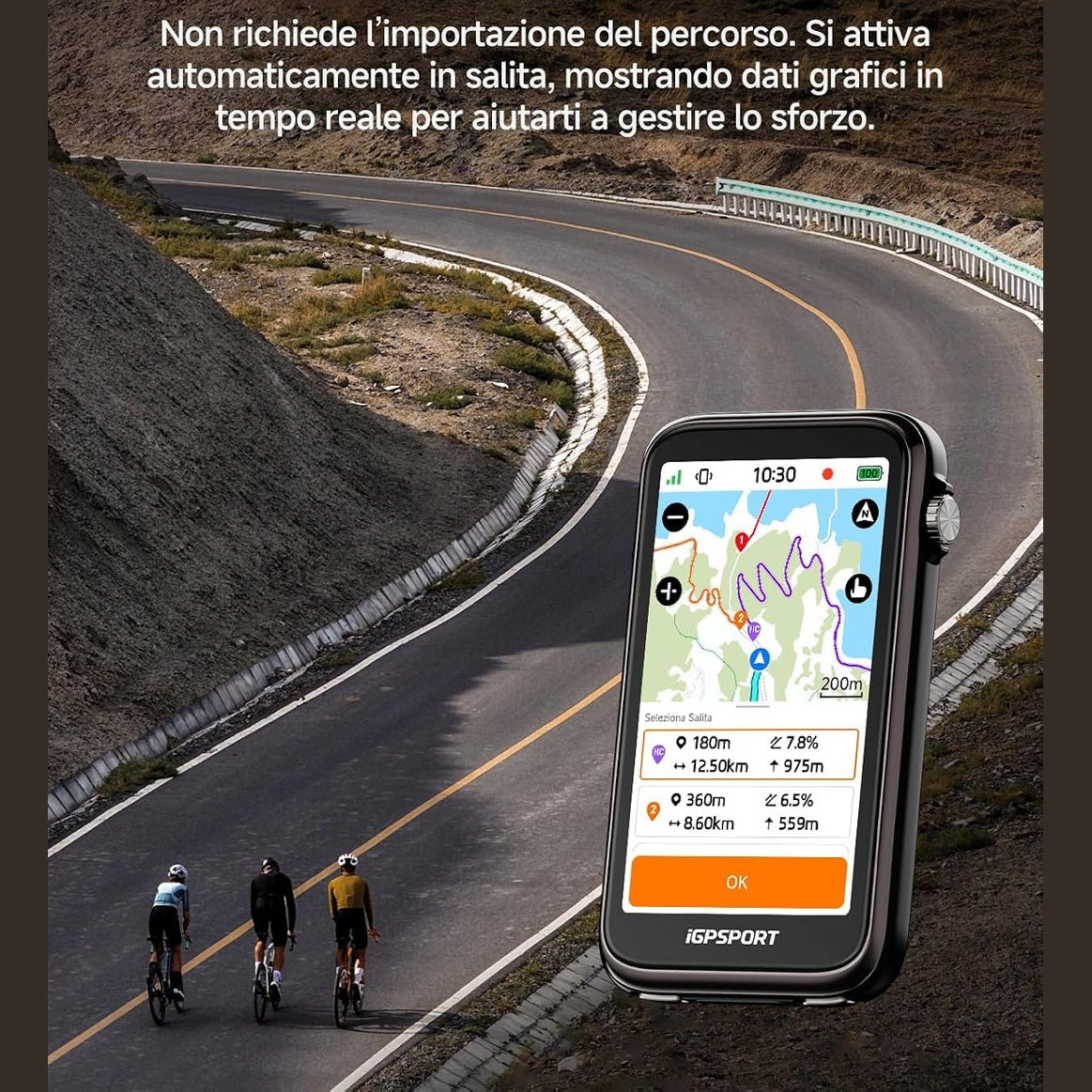 Compteur GPS iGPSPORT BiNavi Ultra - Noir