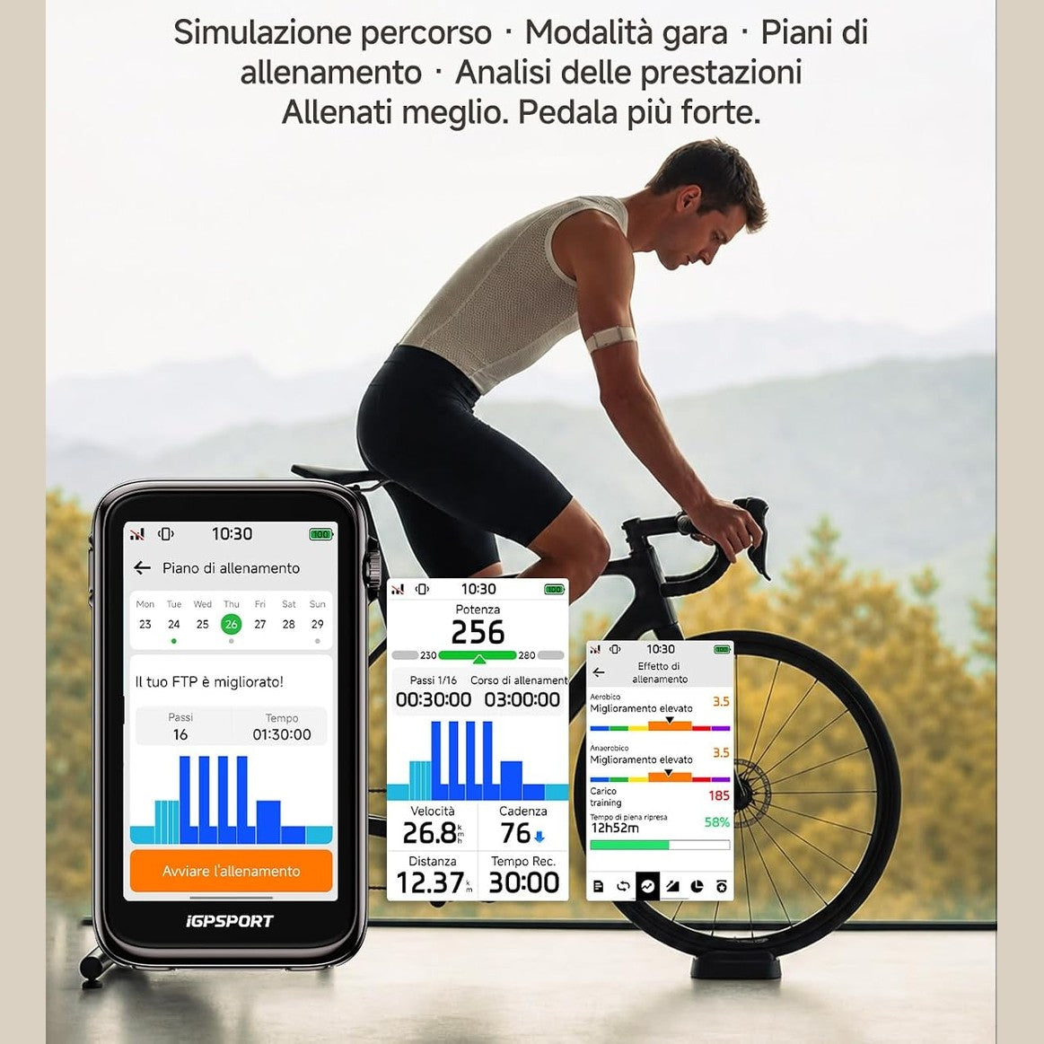 Compteur GPS iGPSPORT BiNavi Ultra - Noir