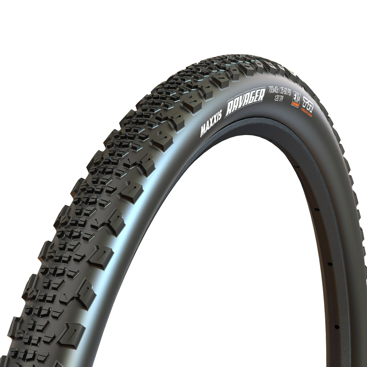 Copertone Maxxis Ravager TR Silkshield 60TPI pieghevole - 700 x 45C - Nero Maxxis
