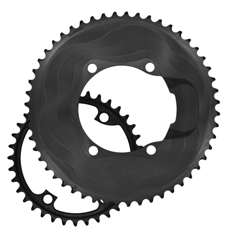 Corone Alugear Aero 2x12 110 BCD 4b Shimano Asymmetric - 54-40T Alugear