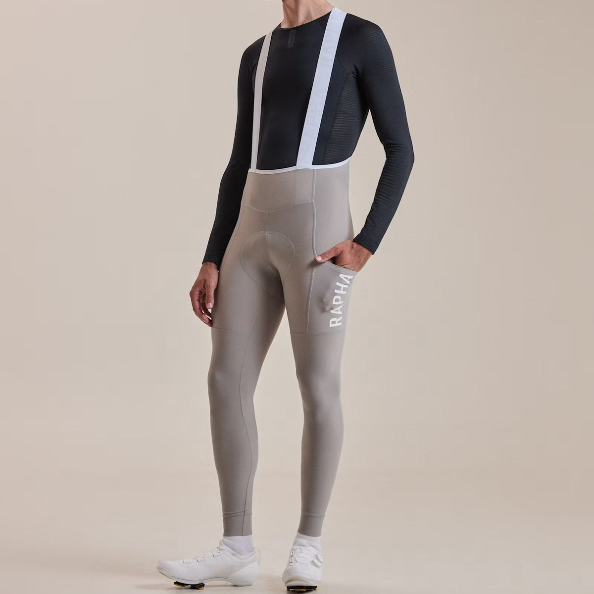 Rapha Pro Team Lightweight Cargo bib tight - Light grey