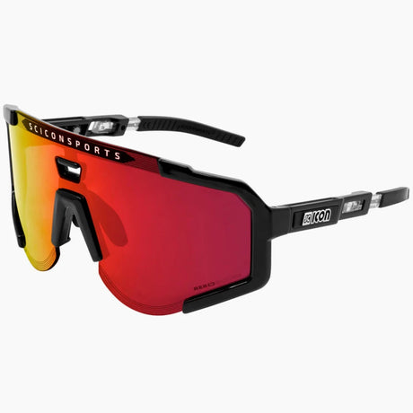 Occhiali Scicon Aeroscope - Nero Multimirror rosso - Q