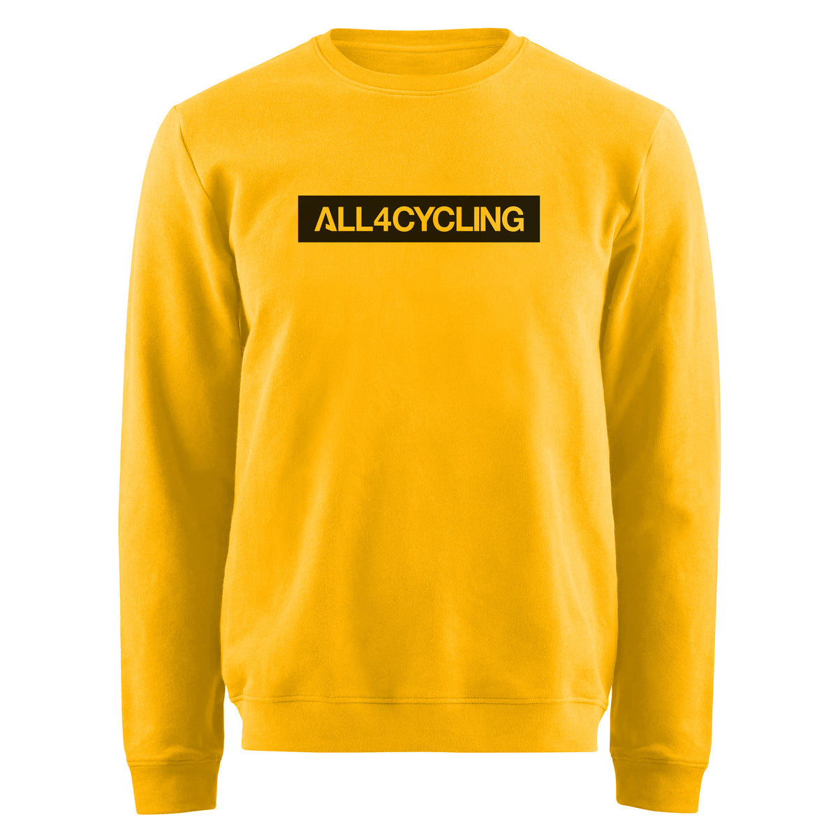 Felpa All4cycling Logo - Giallo All4cycling
