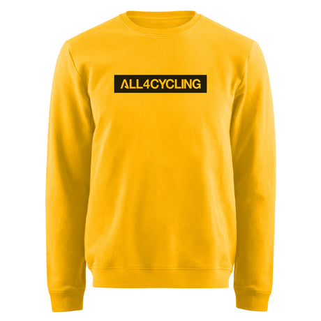 Felpa All4cycling Logo - Giallo All4cycling
