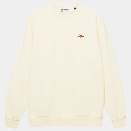 Felpa Cafe du cycliste Celeste - Bianco Café du Cycliste