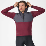 Felpa Castelli Unltd Roam - Bordeaux Castelli