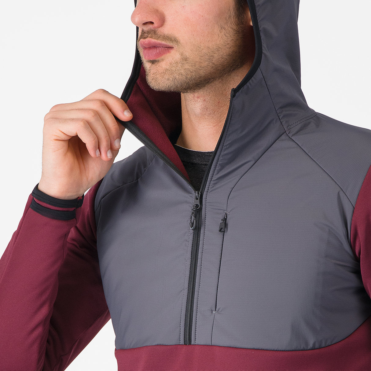Felpa Castelli Unltd Roam - Bordeaux Castelli