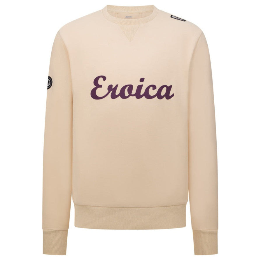 Felpa Santini Eroica Valle girocollo - Beige Santini