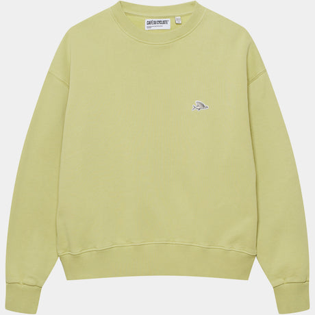 Felpa donna Cafe du cycliste Celeste - Verde Café du Cycliste