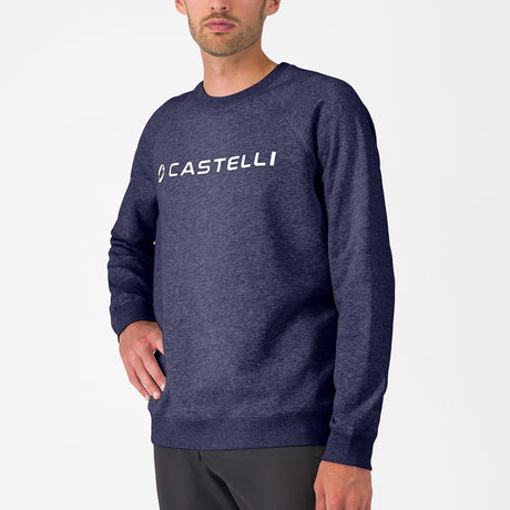 Sudadera sin capucha Castelli Logo - Azul