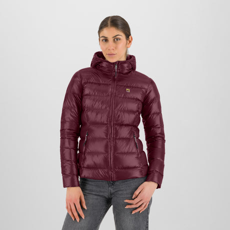 Chaqueta de Mujer Karpos Philipp Flamm Hoodie - Burdeos