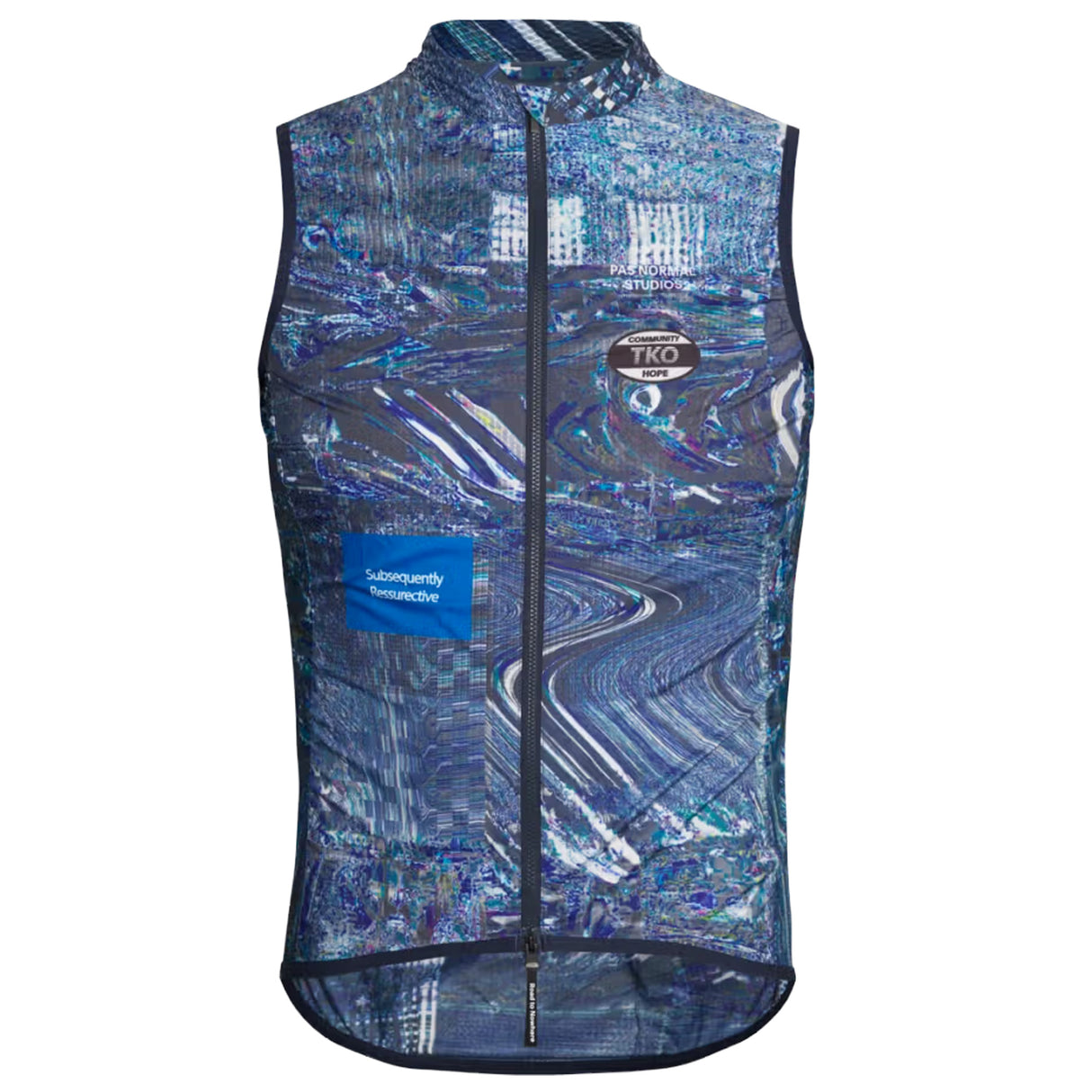 Gilet Pas Normal Studios T.K.O. Mechanism Stow Away - Blu Pas Normal Studios