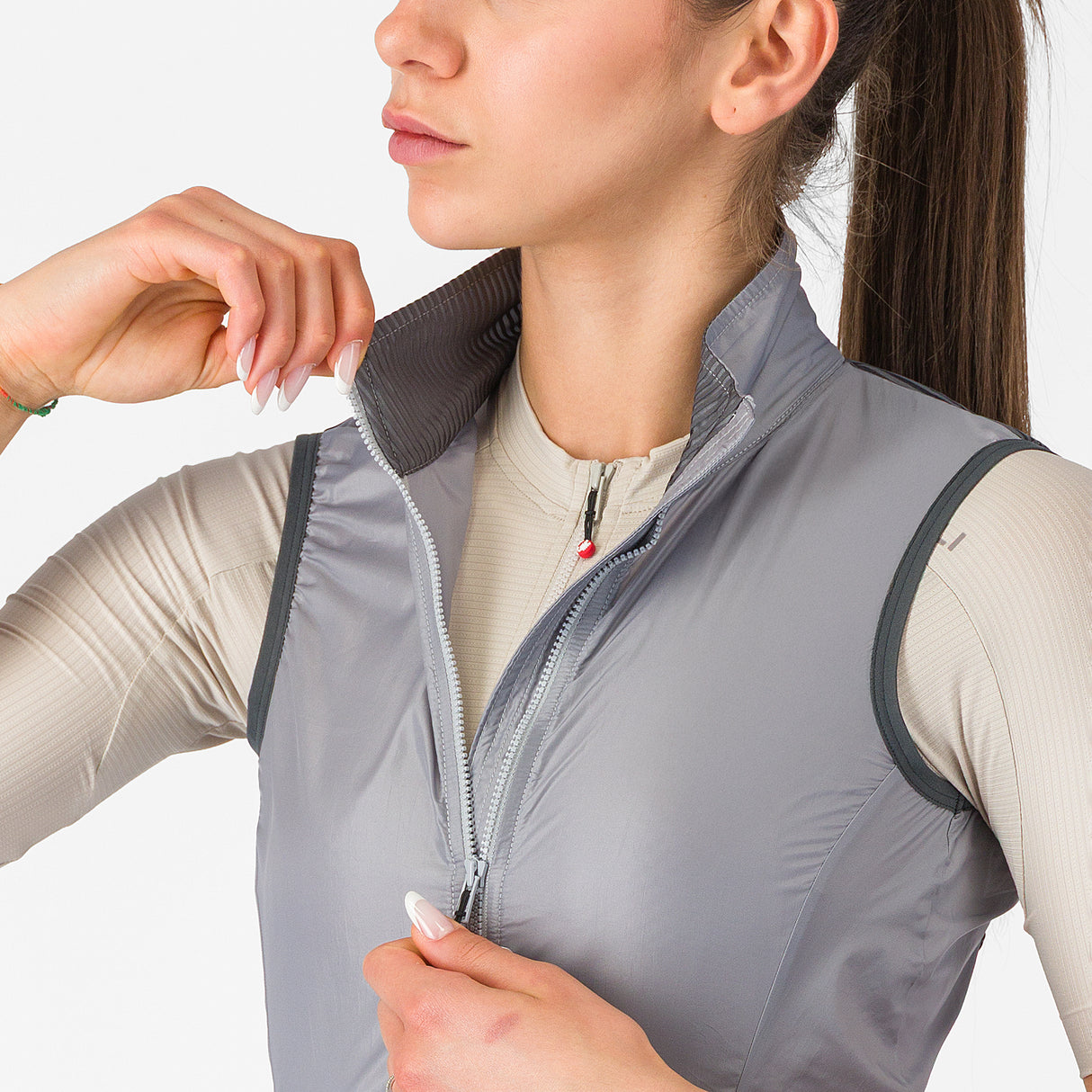 Gilet donna Castelli Aria 2 - Grigio chiaro Castelli