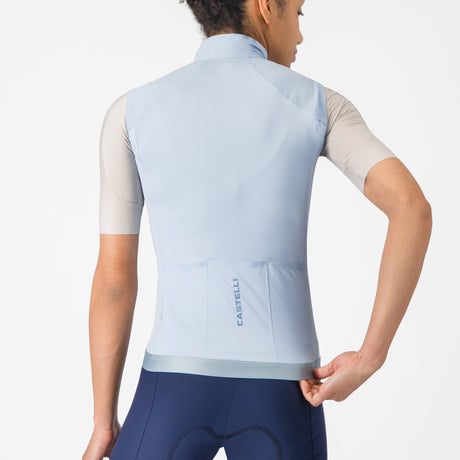Gilet femme Castelli Espresso 2 - Bleu clair