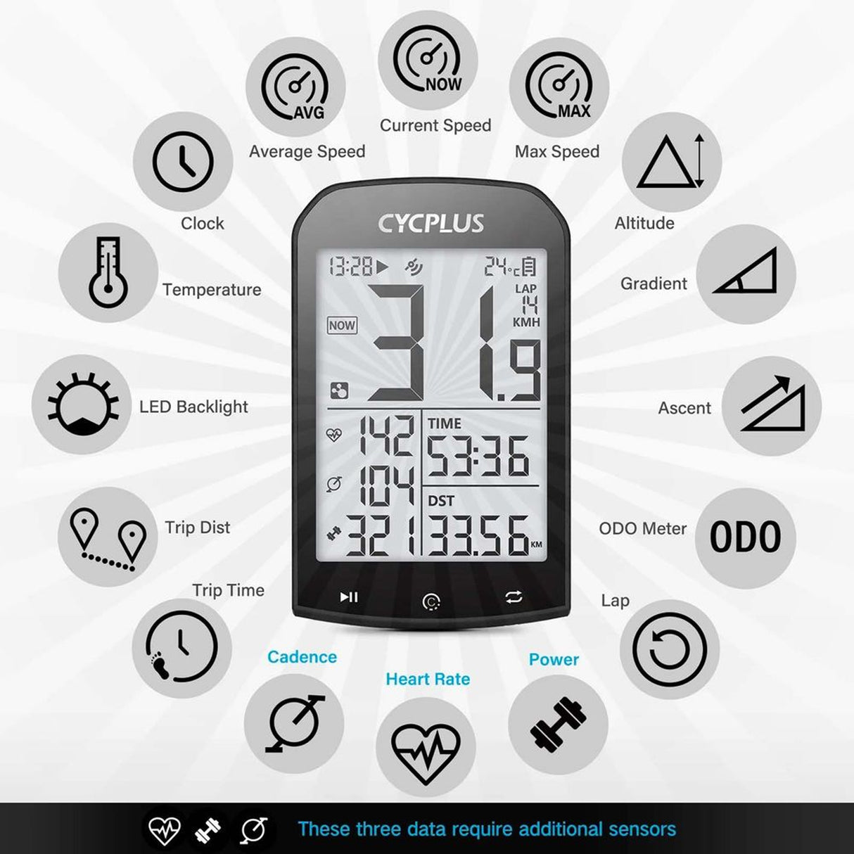 Gps Bike Computer Cycplus M1 Cycplus