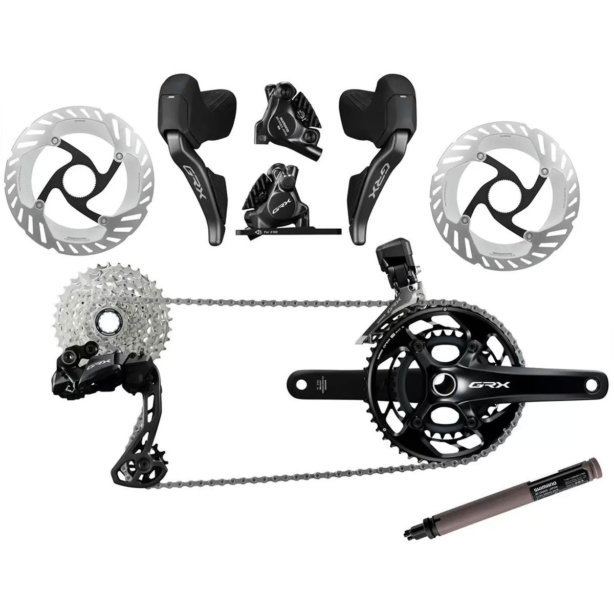 Shimano GRX RX825 Gruppe 2x12V 11/34T - 48/31 Z - N