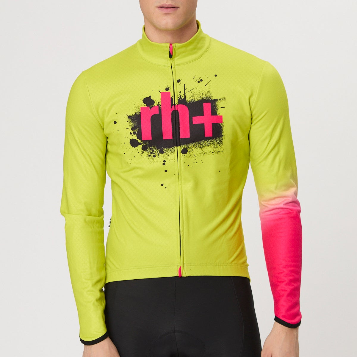 Maglia maniche lunghe  Rh+ Rask - Verde fluo