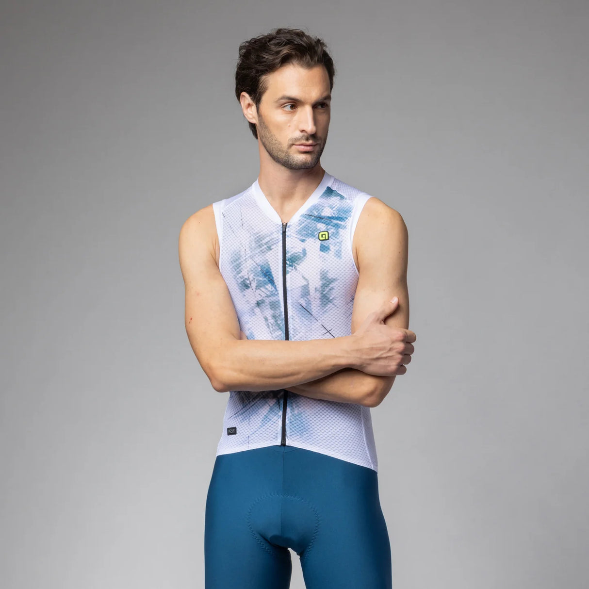 Maglia senza maniche Ale PR-E Mirror - Bianco - F