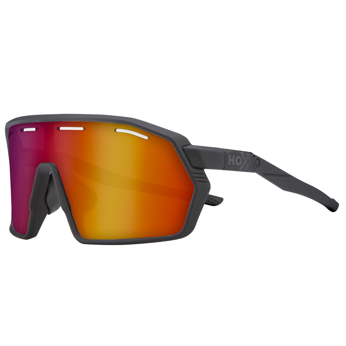 Occhiali Hoxxo Tephra Air lente rossa - Nero opaco - Q