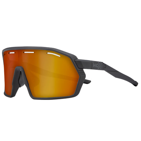 Occhiali Hoxxo Tephra Air lente arancio - Nero opaco - M