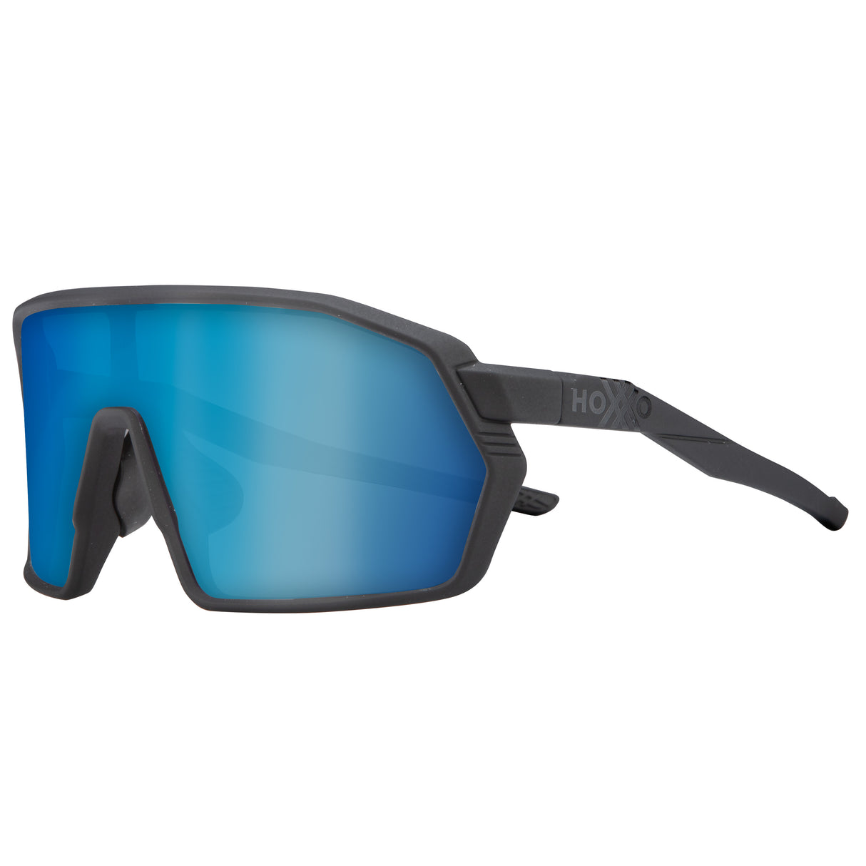 Occhiali Hoxxo Tephra lente blu - Nero opaco - L