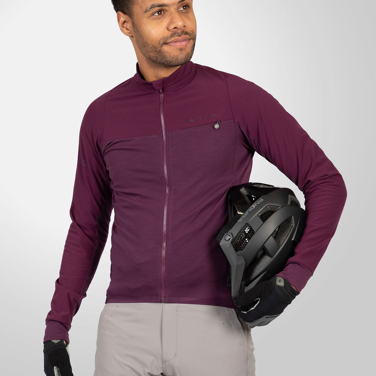 Maglia maniche lunghe Endura GV500 - Viola - N