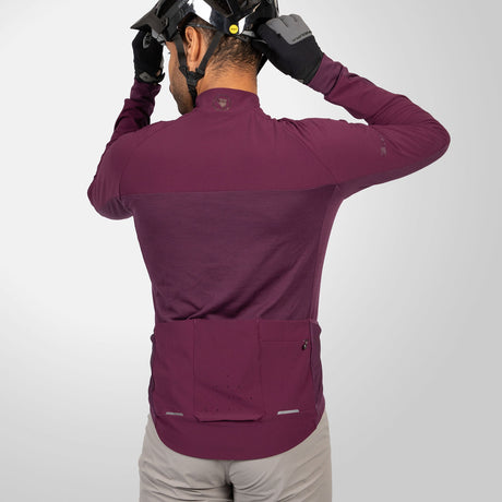 Maglia maniche lunghe Endura GV500 - Viola - O