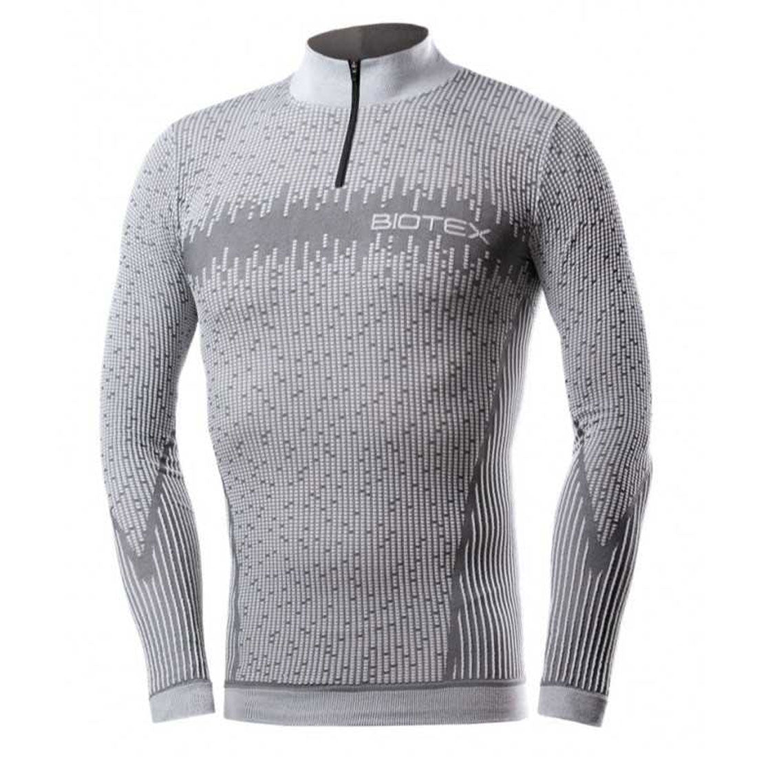 Maglia Intima maniche lunghe Biotex Lupetto 3D Zip - Grigio - M