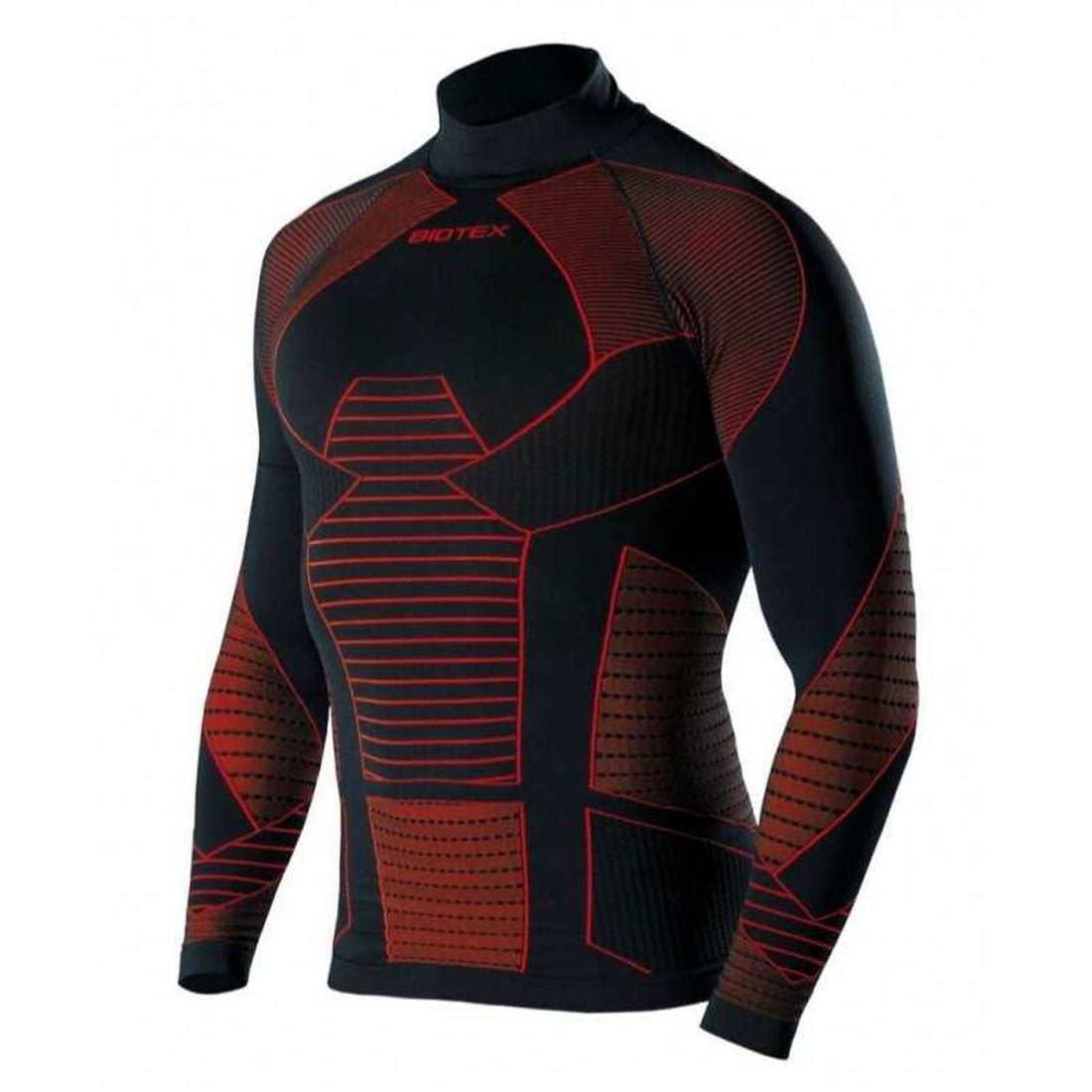 Maglia Intima maniche lunghe Biotex Lupetto Icebreak - Nero rosso - P