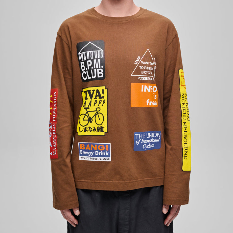 T-shirt manches longues Maap Public Possession - Marron
